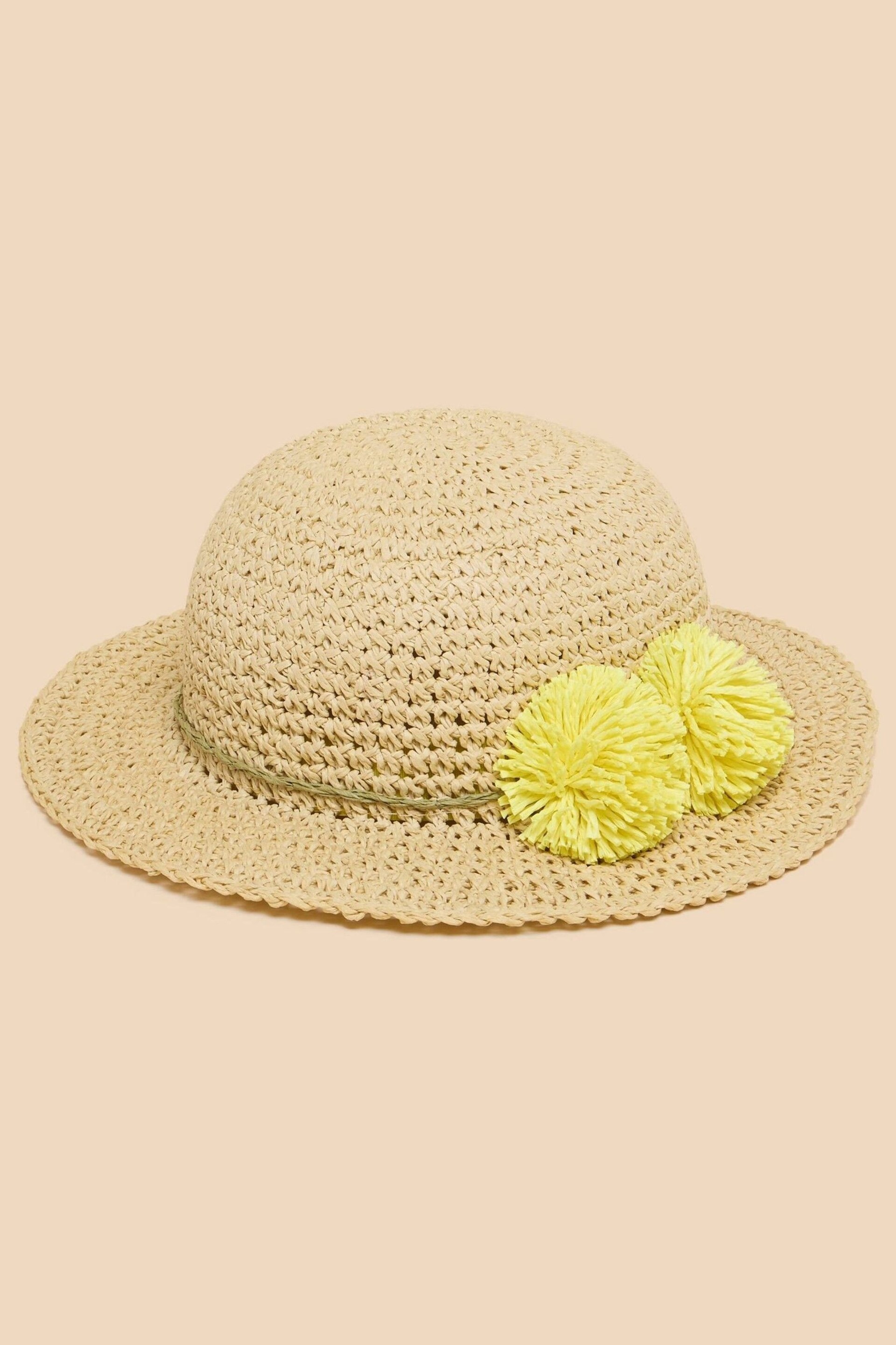 White Stuff Natural Girls Sun Hat - Image 1 of 2