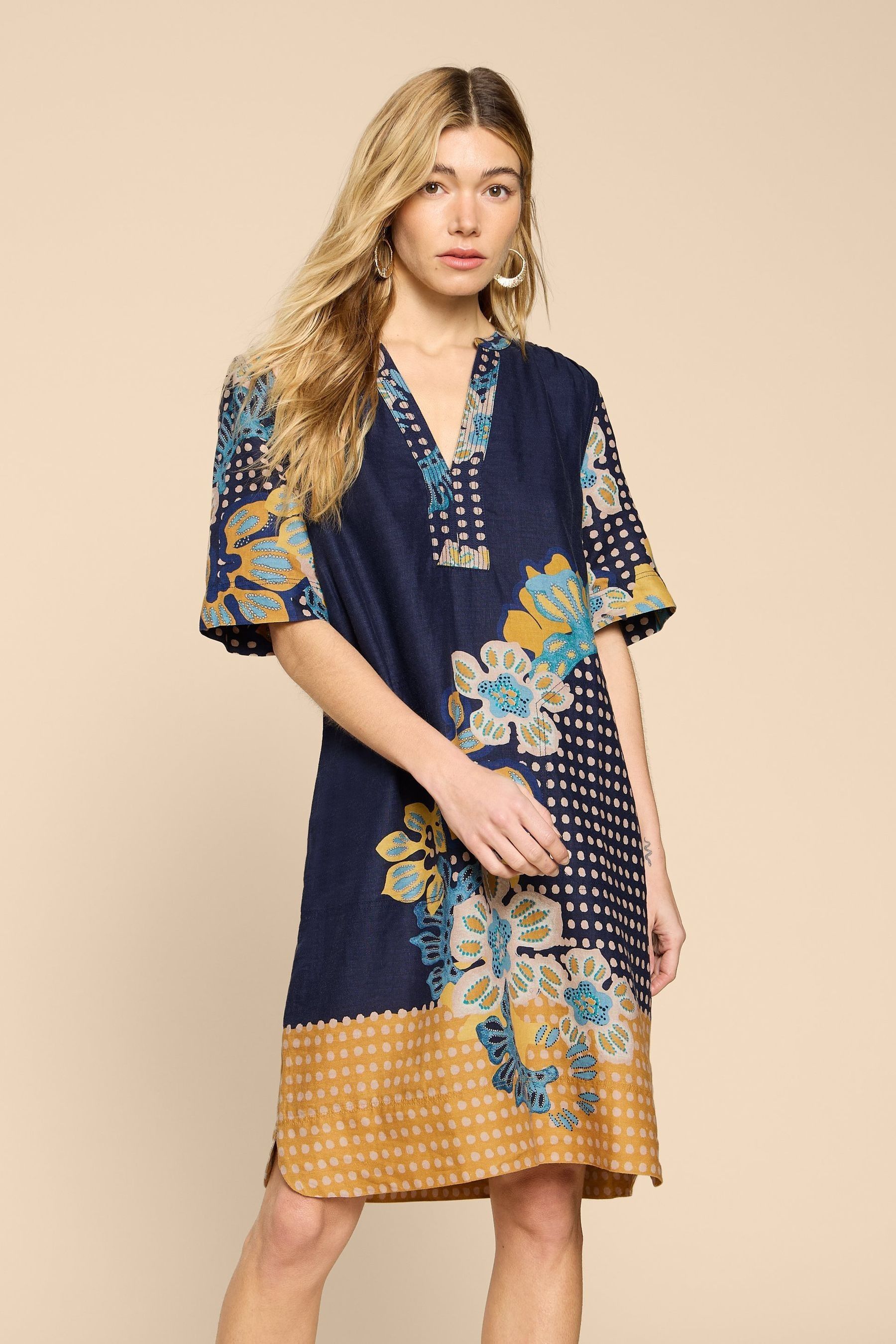 Linen shift dress clearance