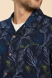 White Stuff Blue Crab Printed Shirt - Image 4 of 7