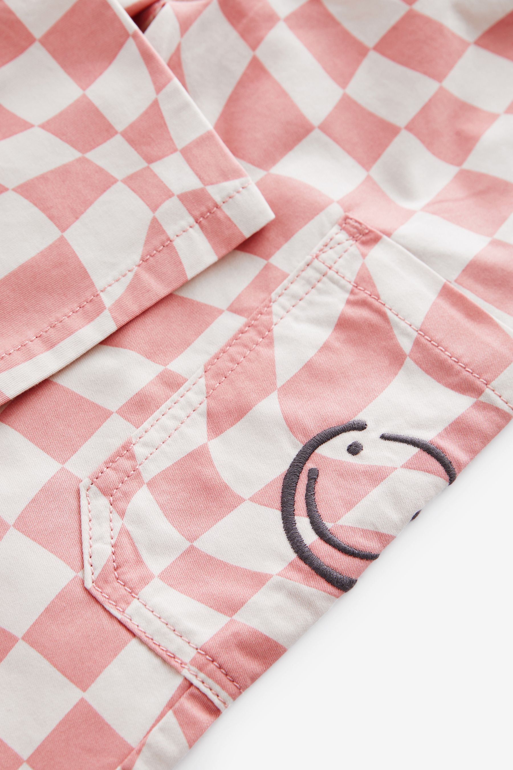 Buy Pink Cream Checkerboard 100 Cotton Trousers 3mths 7yrs from the Next UK online shop