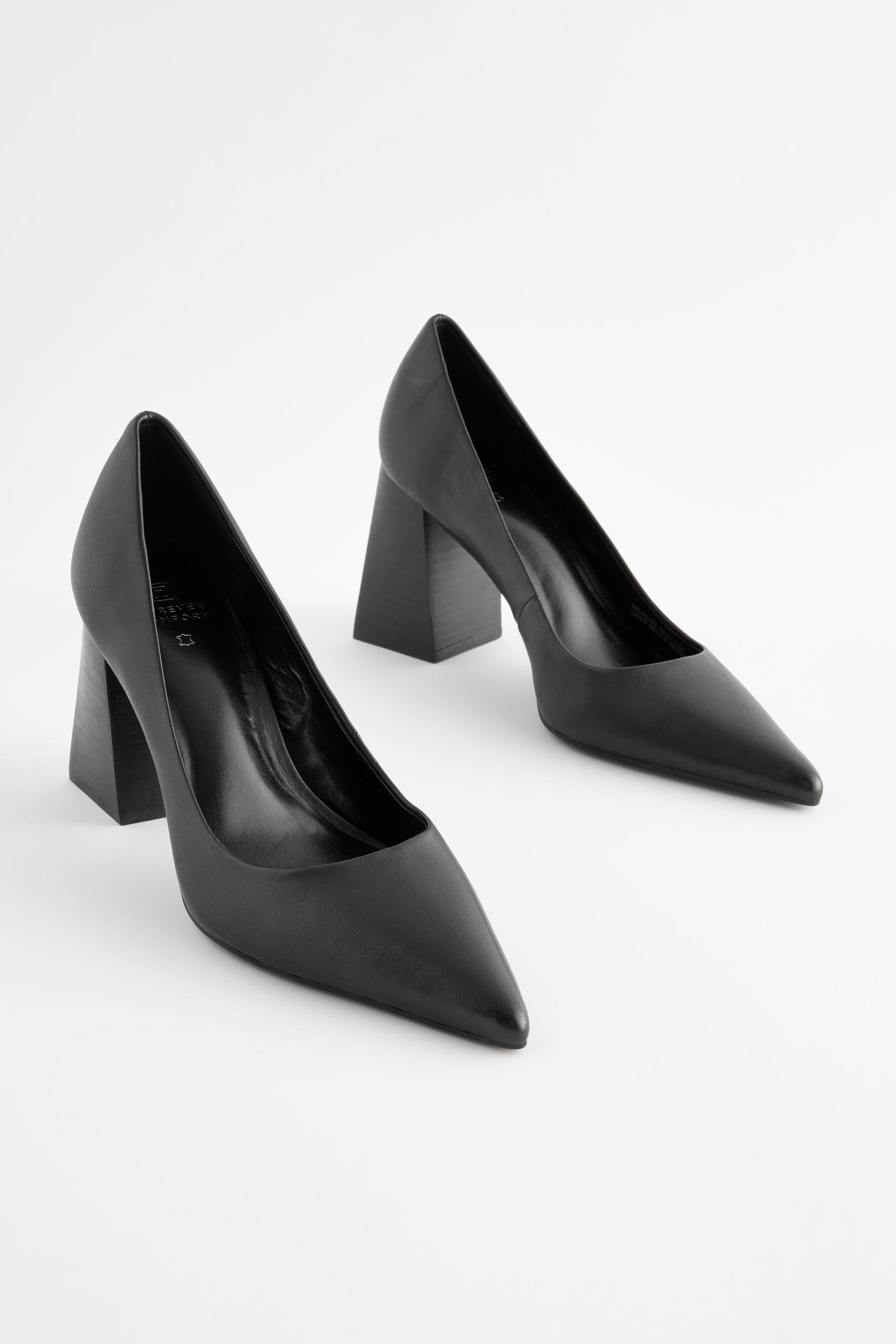 Next black block heel shoes online
