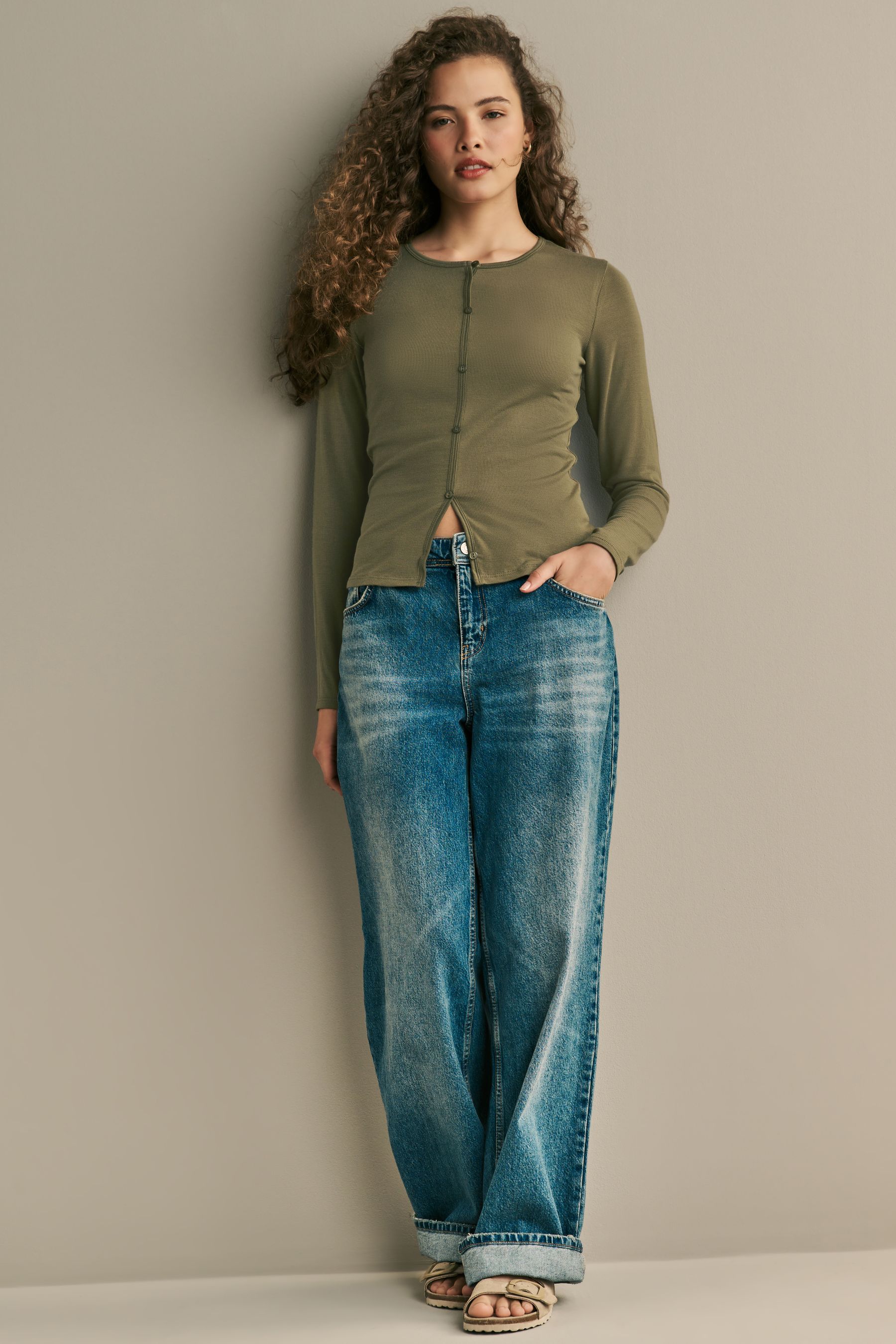 Womens olive green cardigan cheap