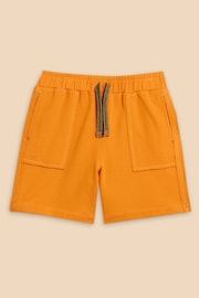 White Stuff Orange Jersey Shorts - Image 1 of 3