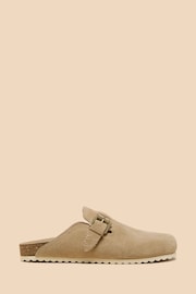 White Stuff Brown Myrtle Suede Slip On Mules - Image 1 of 4