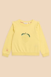 White Stuff Yellow Lemon Sweatshirt - Image 1 of 3