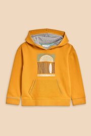 White Stuff Yellow Asher Graphic Hoodie - Image 1 of 3