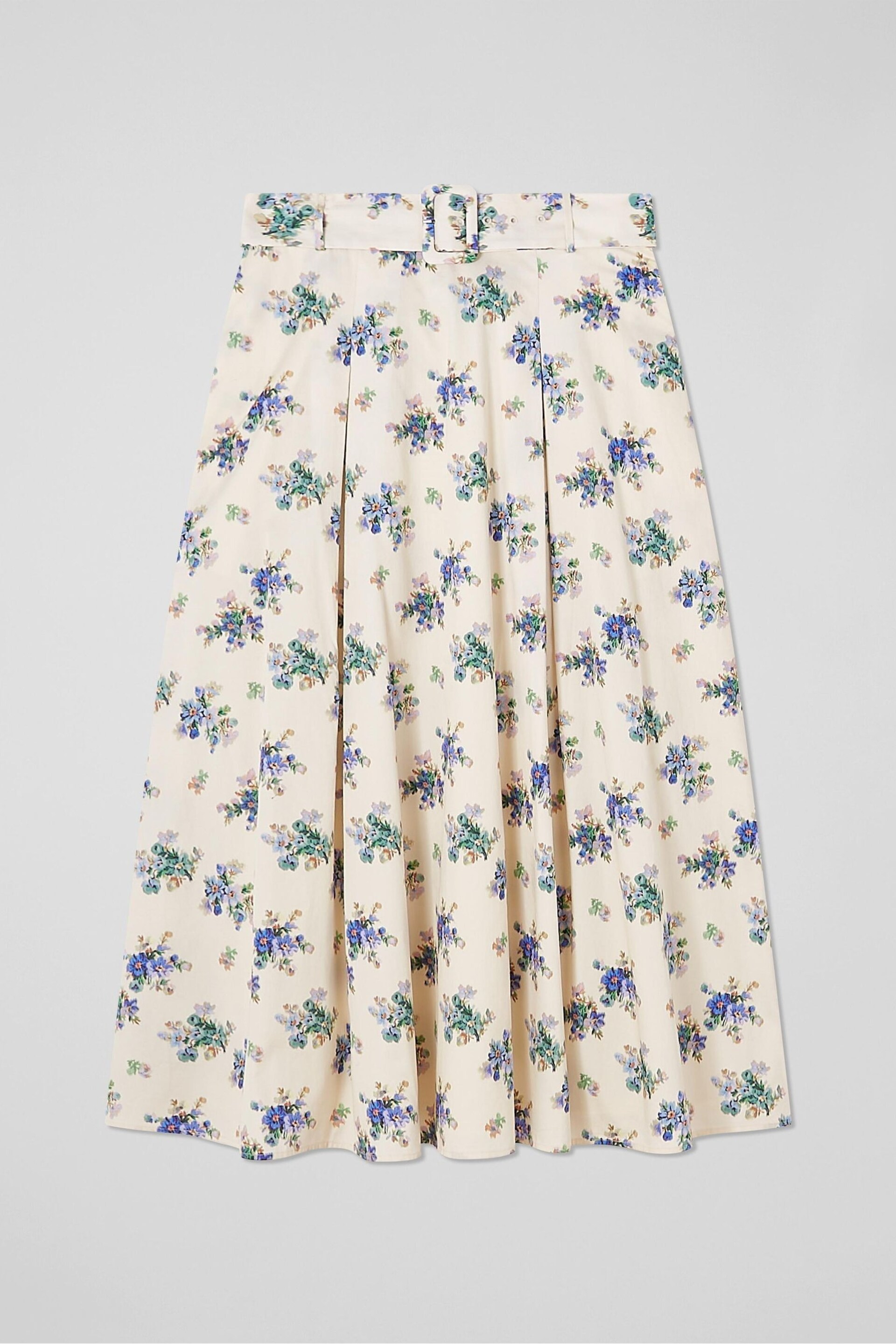 LK Bennett Elodie Bouquet Print Cotton Skirt - Image 3 of 3