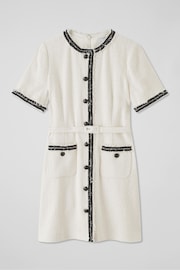 LK Bennett Cream Charlie Italian Cotton Blend Tweed Dress - Image 3 of 3