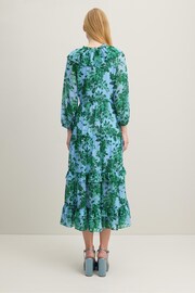 LK Bennett Eleanor Neon Garden Print Tie Dress - Image 2 of 3