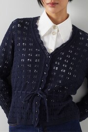 LK Bennett Amie Cotton Cardigan - Image 3 of 4