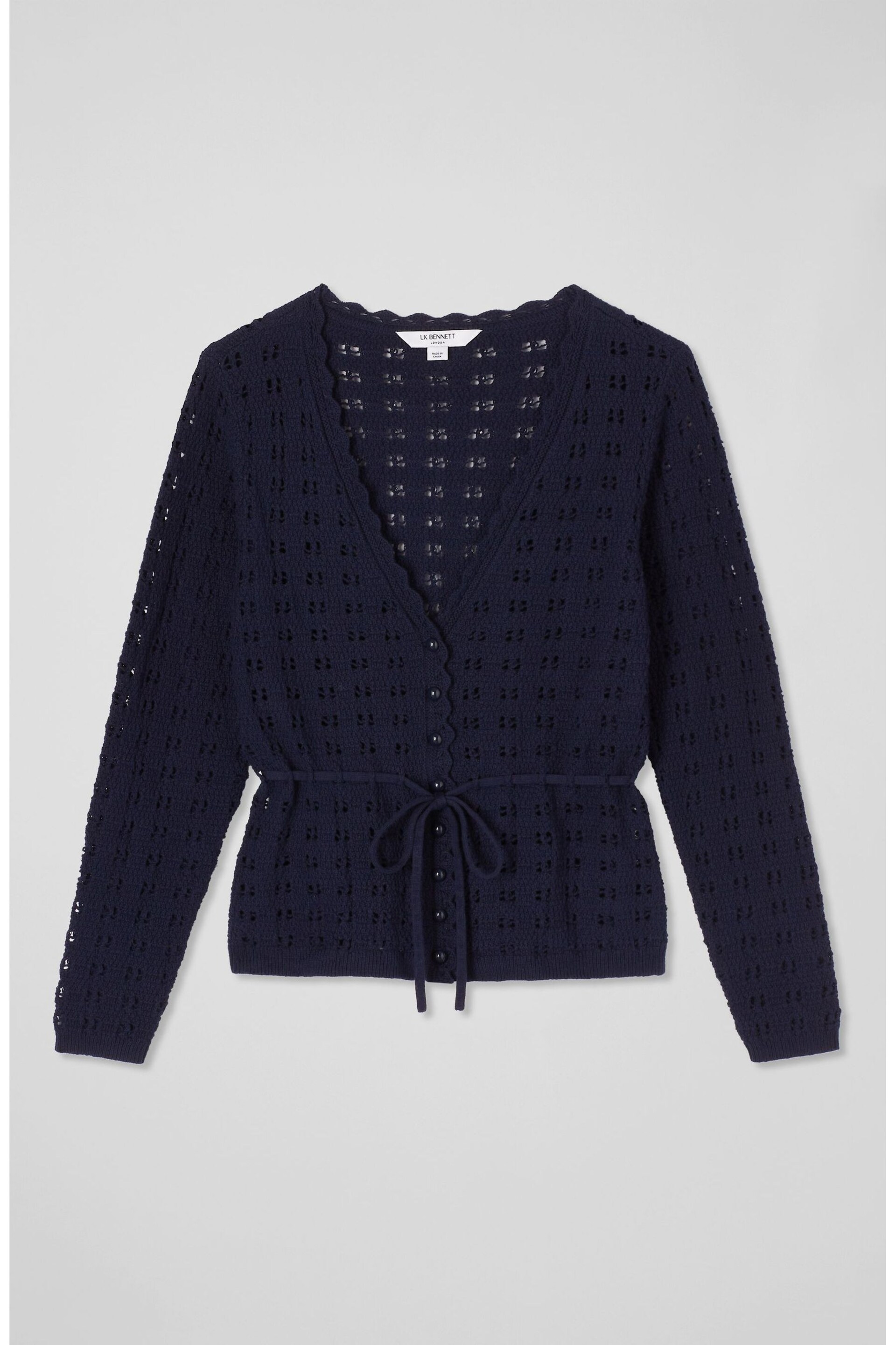 LK Bennett Amie Cotton Cardigan - Image 4 of 4