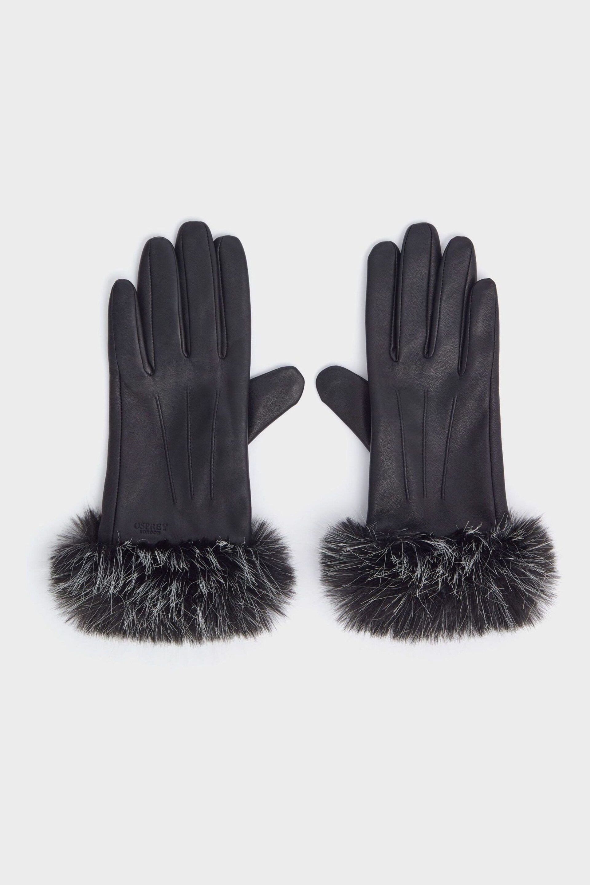 Osprey London The Penny Leather Gloves - Image 2 of 4