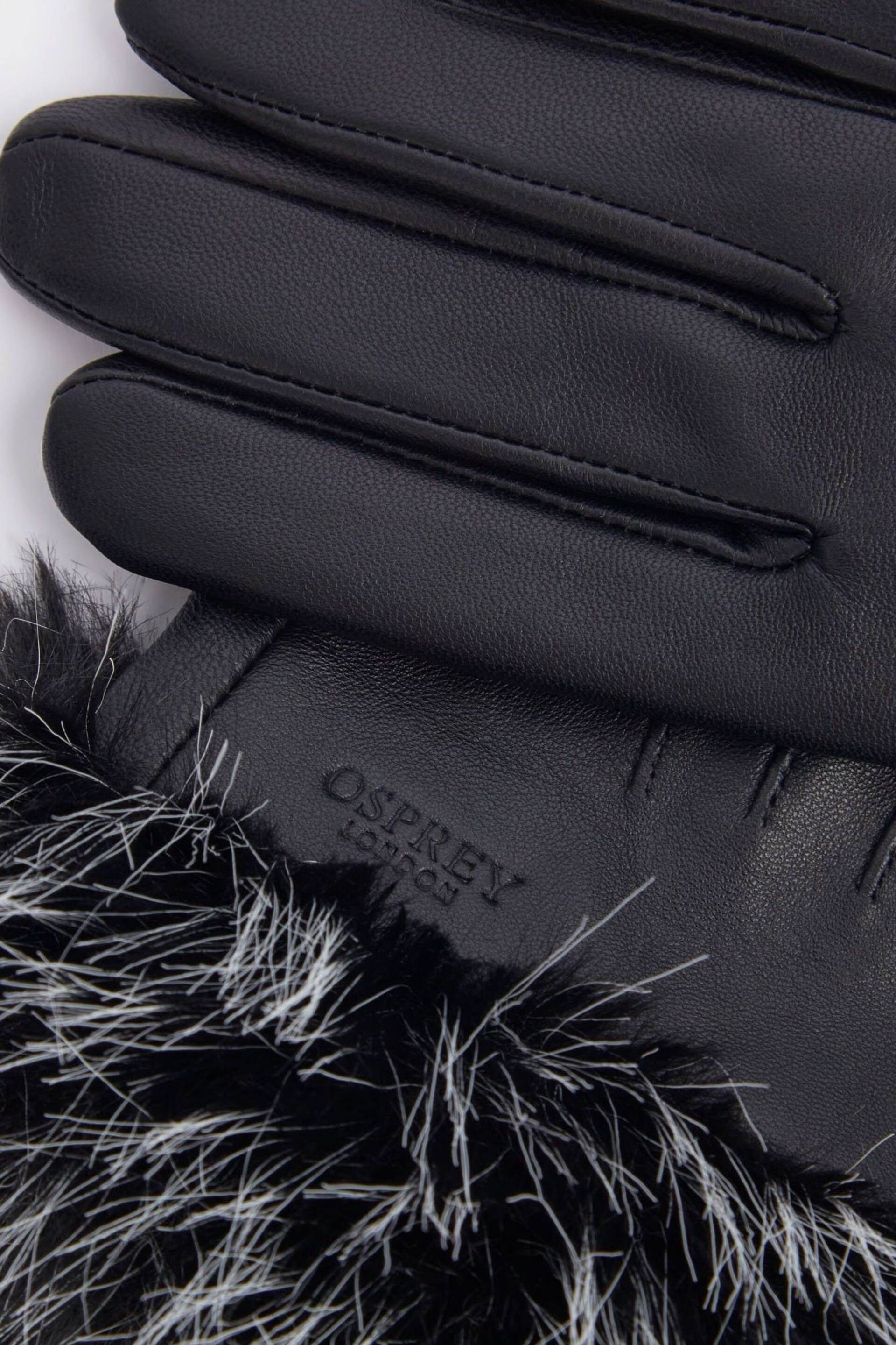 Osprey London The Penny Leather Gloves - Image 4 of 4