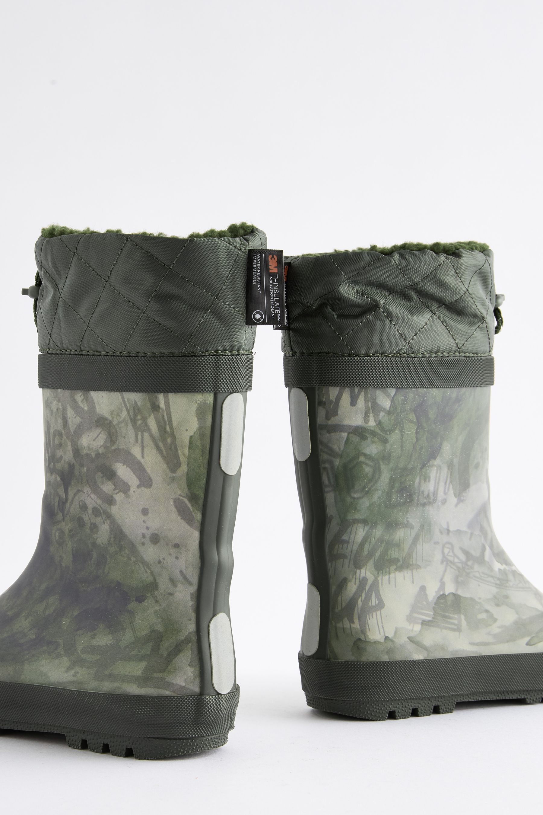 Buy Khaki Camo Cuff Wellies from the Next UK online shop
