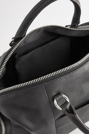 Black Leather Pocket Zip Bag - Image 13 of 13