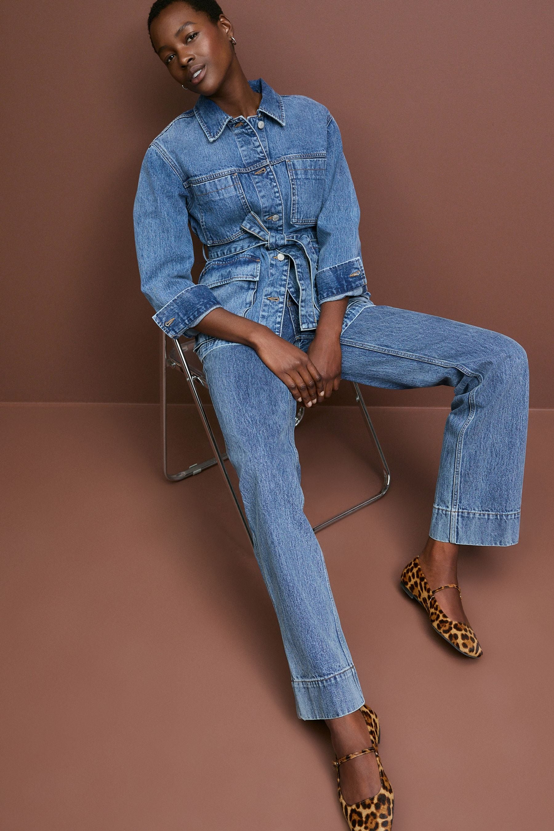 Buy Mid Blue Elevated Straight Leg 100 Cotton Jeans from the Next UK online shop