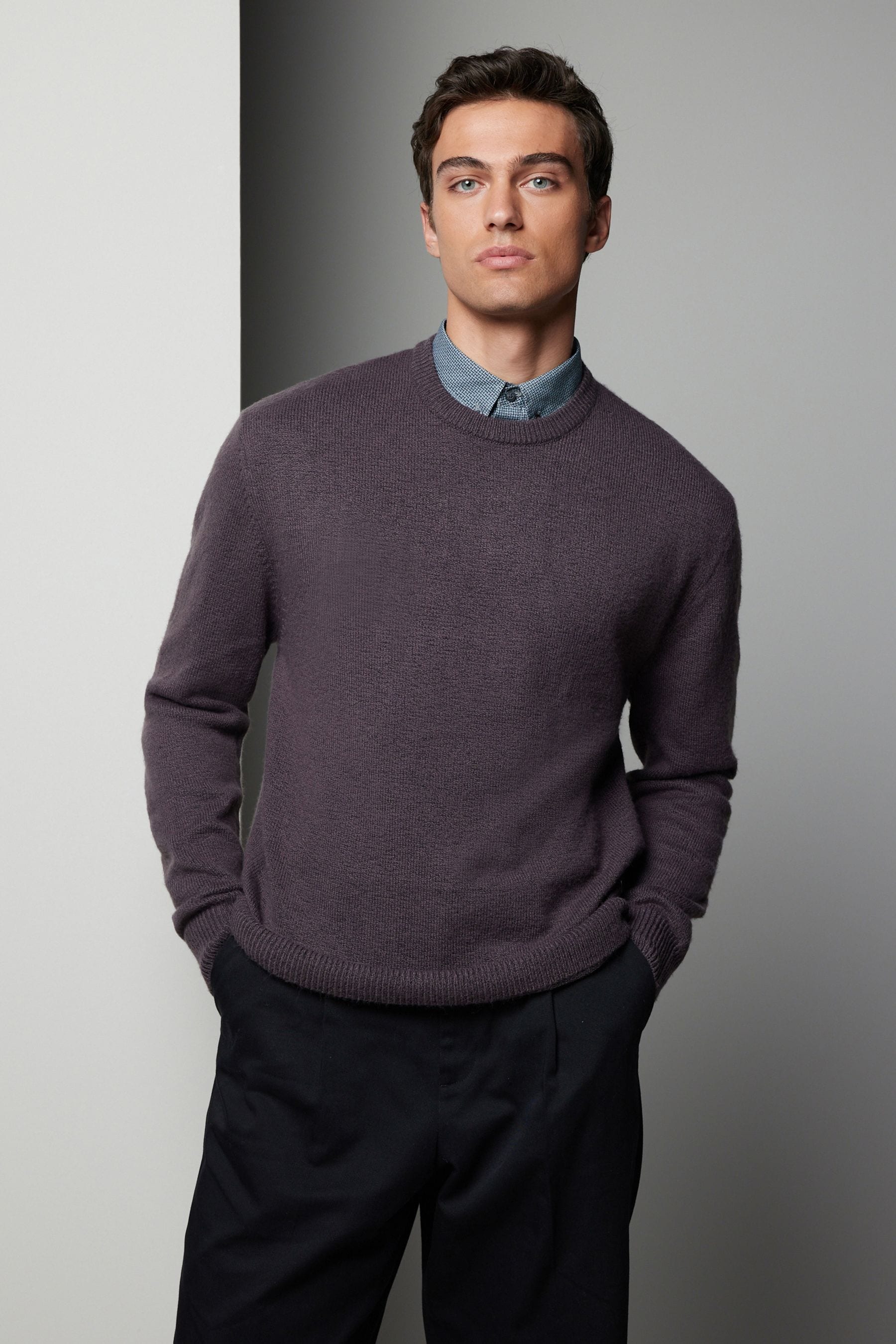 Buy Regular 100 Cotton Mock Shirt Jumper Next Ukraine