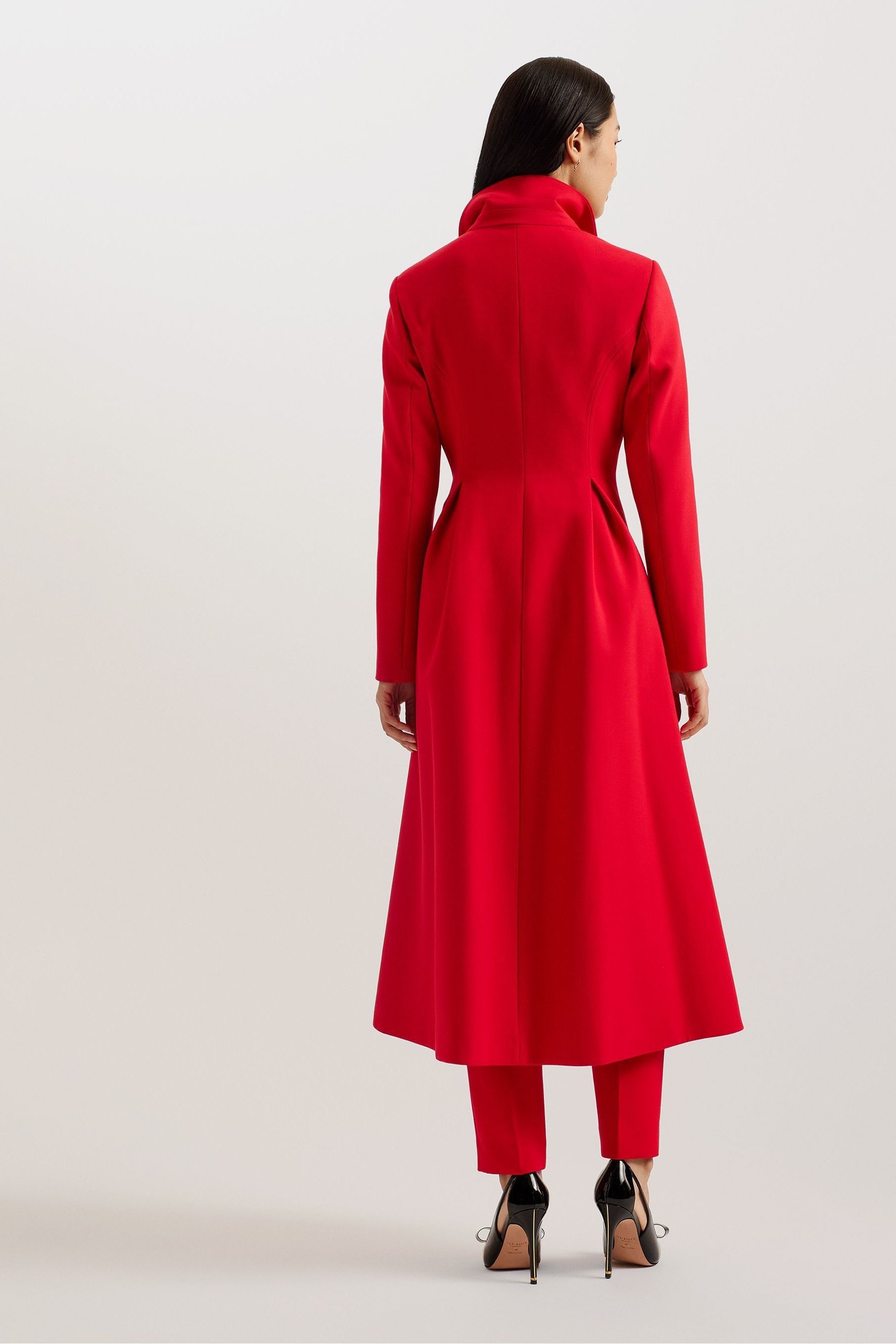 Buy Ted Baker Red Sarela Dress Coat from Next Luxembourg