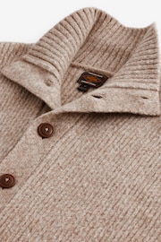 Neutral Relaxed Fit Soft Touch Button Through Jumper with Wool - Image 6 of 7