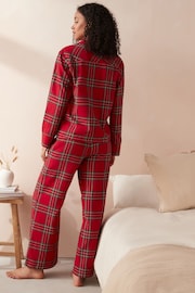 Червона перевірка - Matching Family Womens Christmas Flannel 100% Cotton Pyjamas - Image 2 of 9