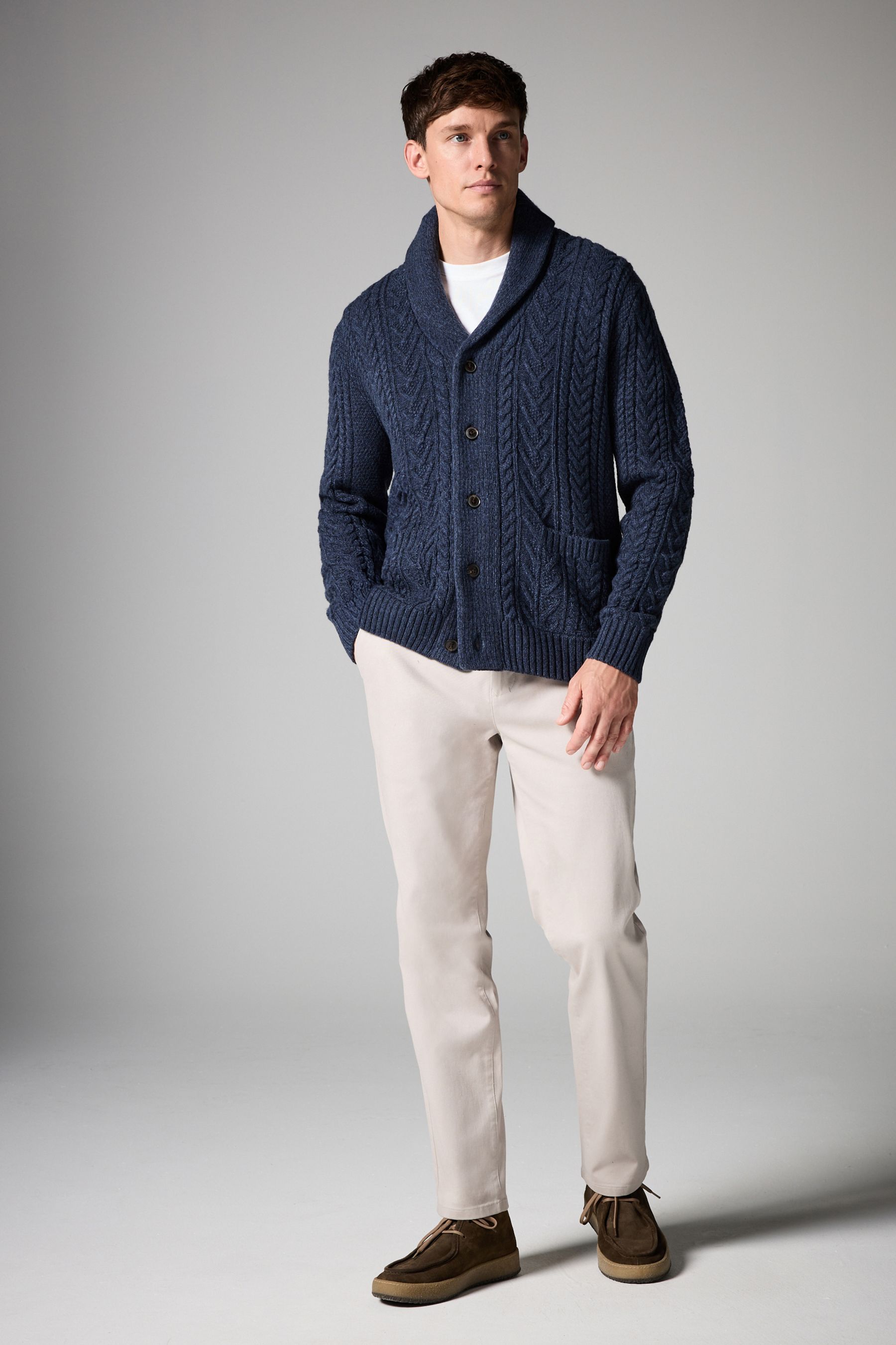 Navy blue cardigan australia hot sale