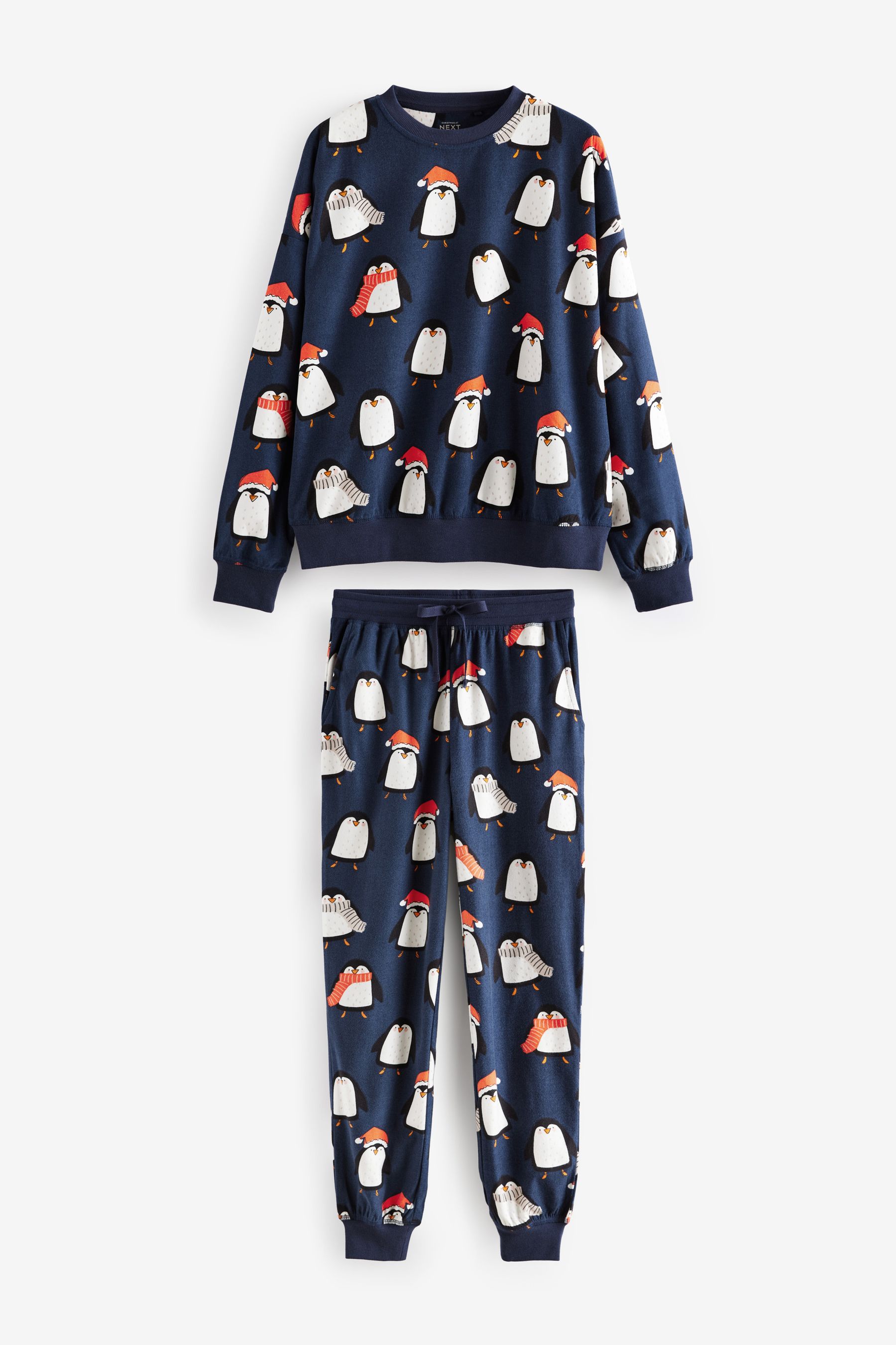 Buy Navy Blue Matching Family Womens Christmas Penguin Pyjamas from Next USA