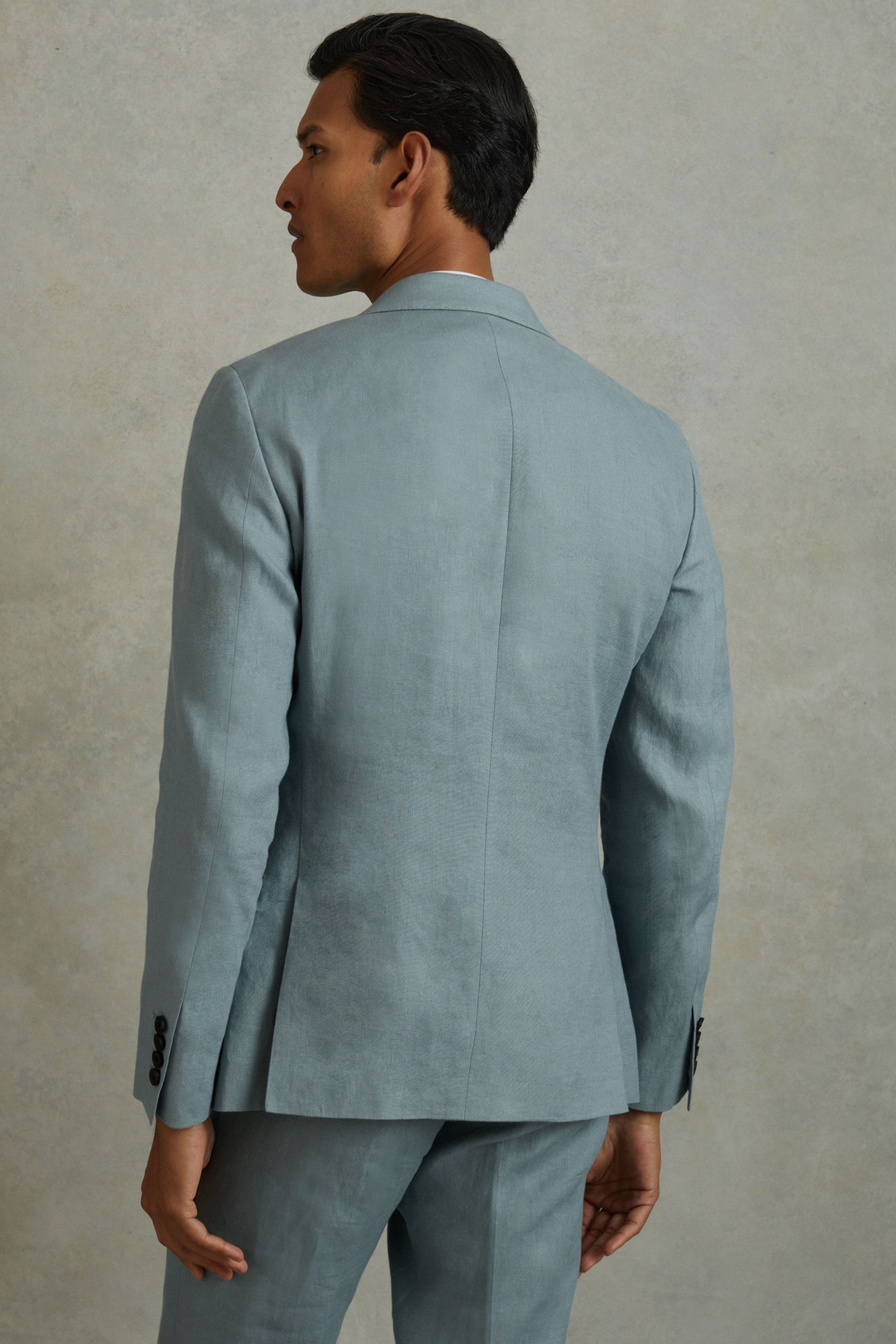 Reiss light blue suit store