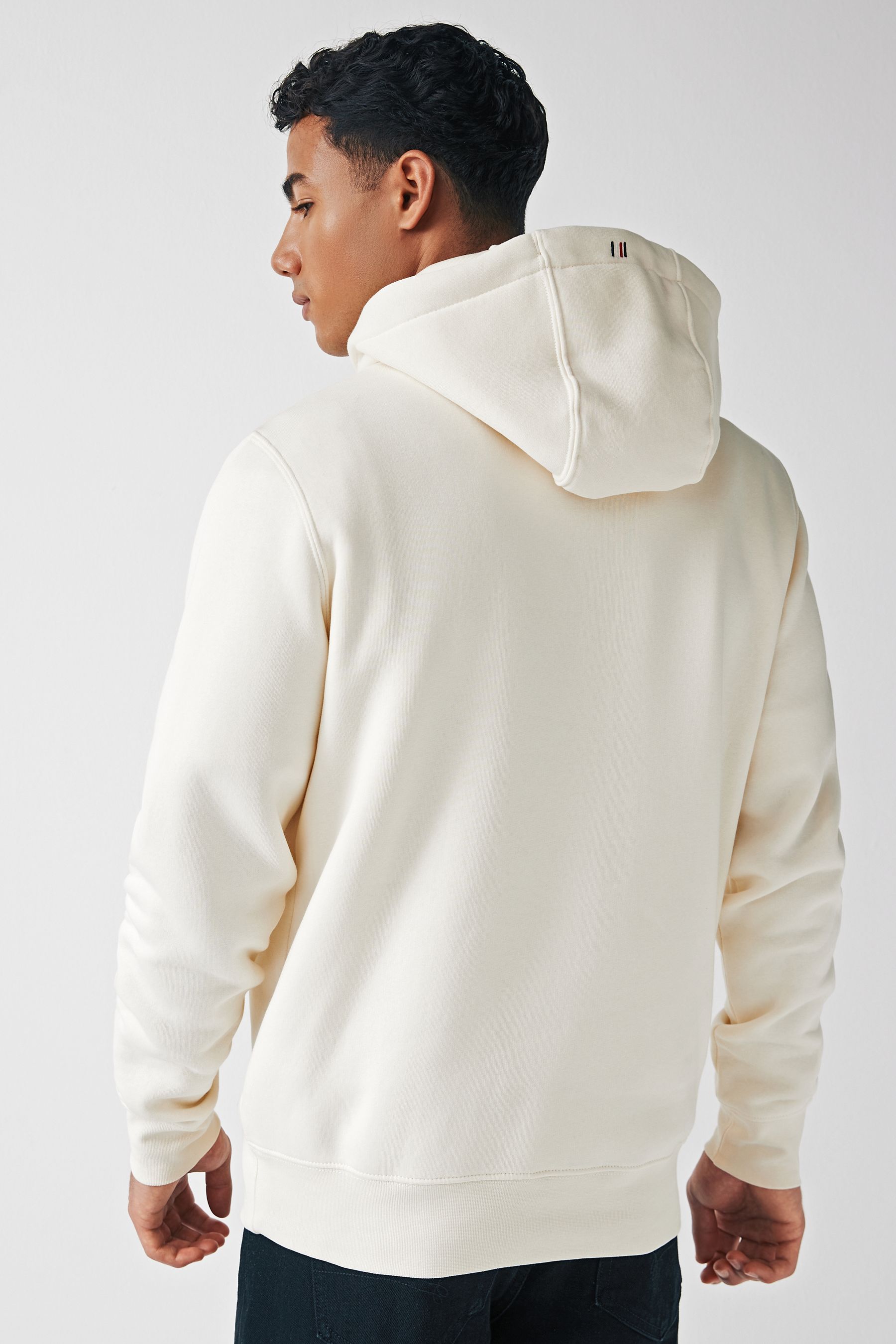 Tommy hilfiger flag hoodie white sale