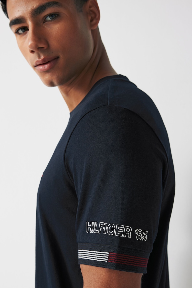 Tommy Hilfiger Blue Flag Cuff T-Shirt - Image 2 of 6