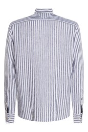 Tommy Hilfiger Black 100% Linen Stripe Shirt - Image 6 of 7