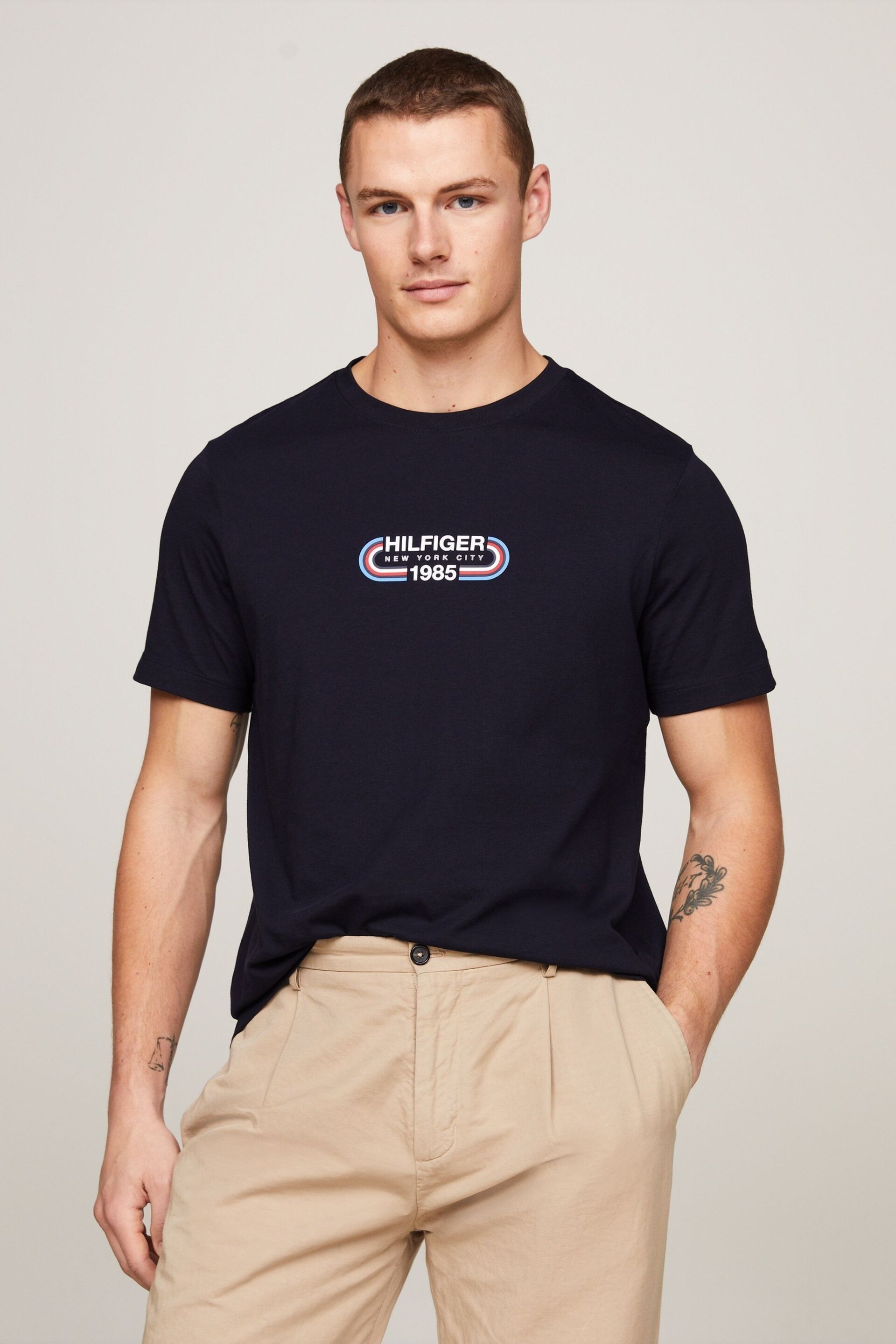 Tommy Hilfiger Track Graphic T-Shirt - Image 1 of 4