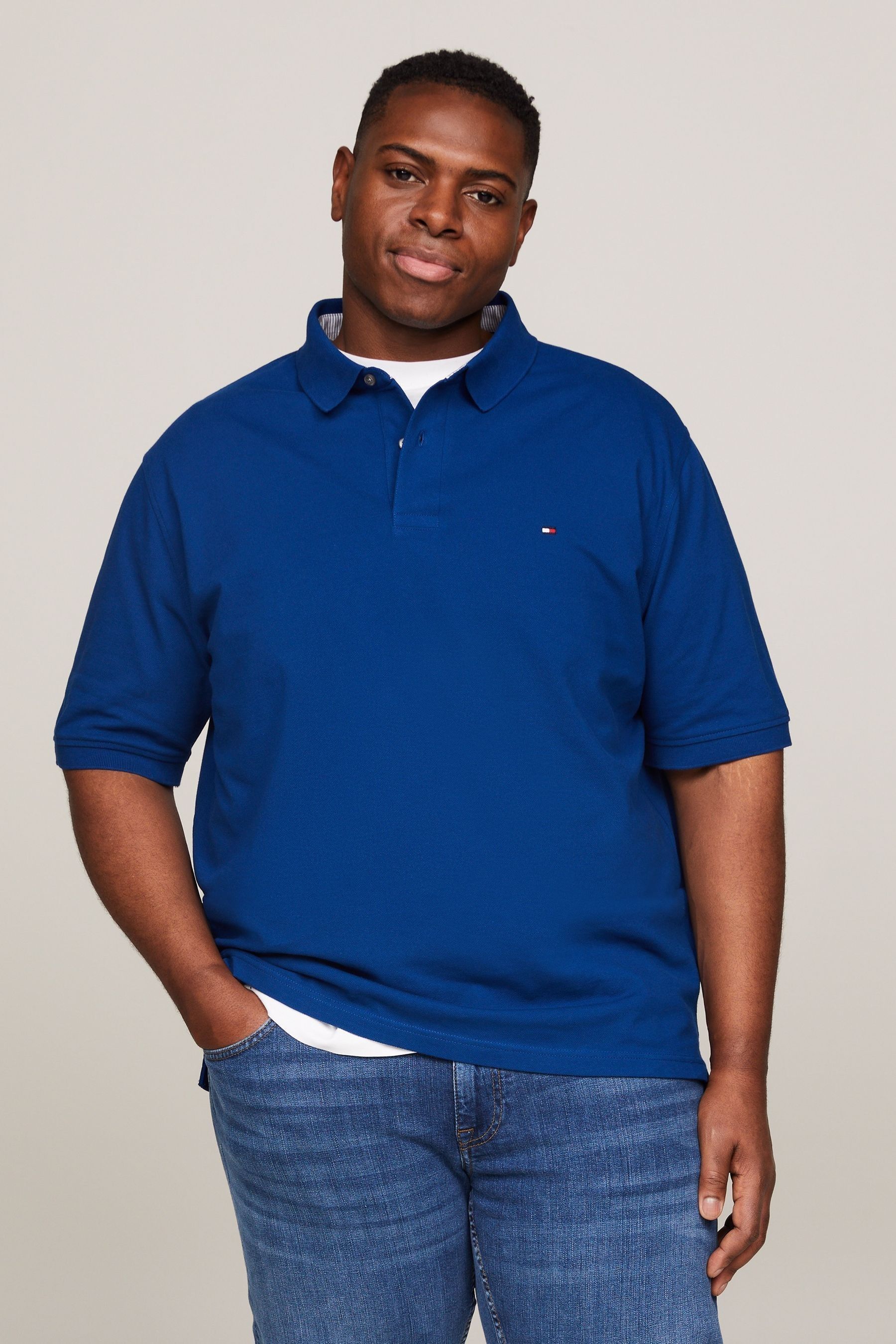Tommy hilfiger navy blue polo shirt 2025