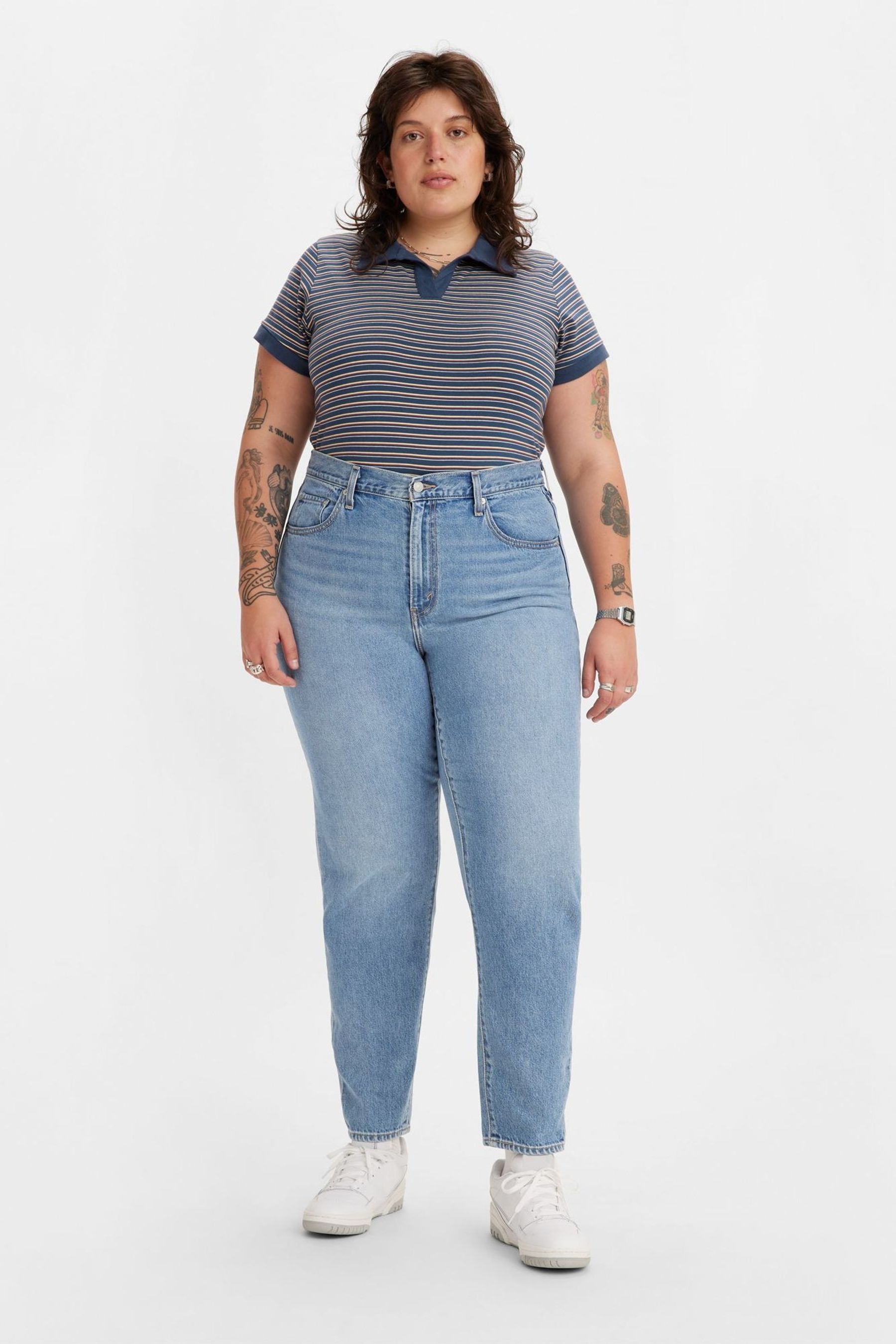Buy Levi s Blue Curve 80s Mom 100 Cotton Jeans from Next Malta