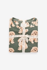 Sage Green Charlie The Cockapoo - 100% Cotton Long Sleeve Pyjamas - 圖片 4，共 6