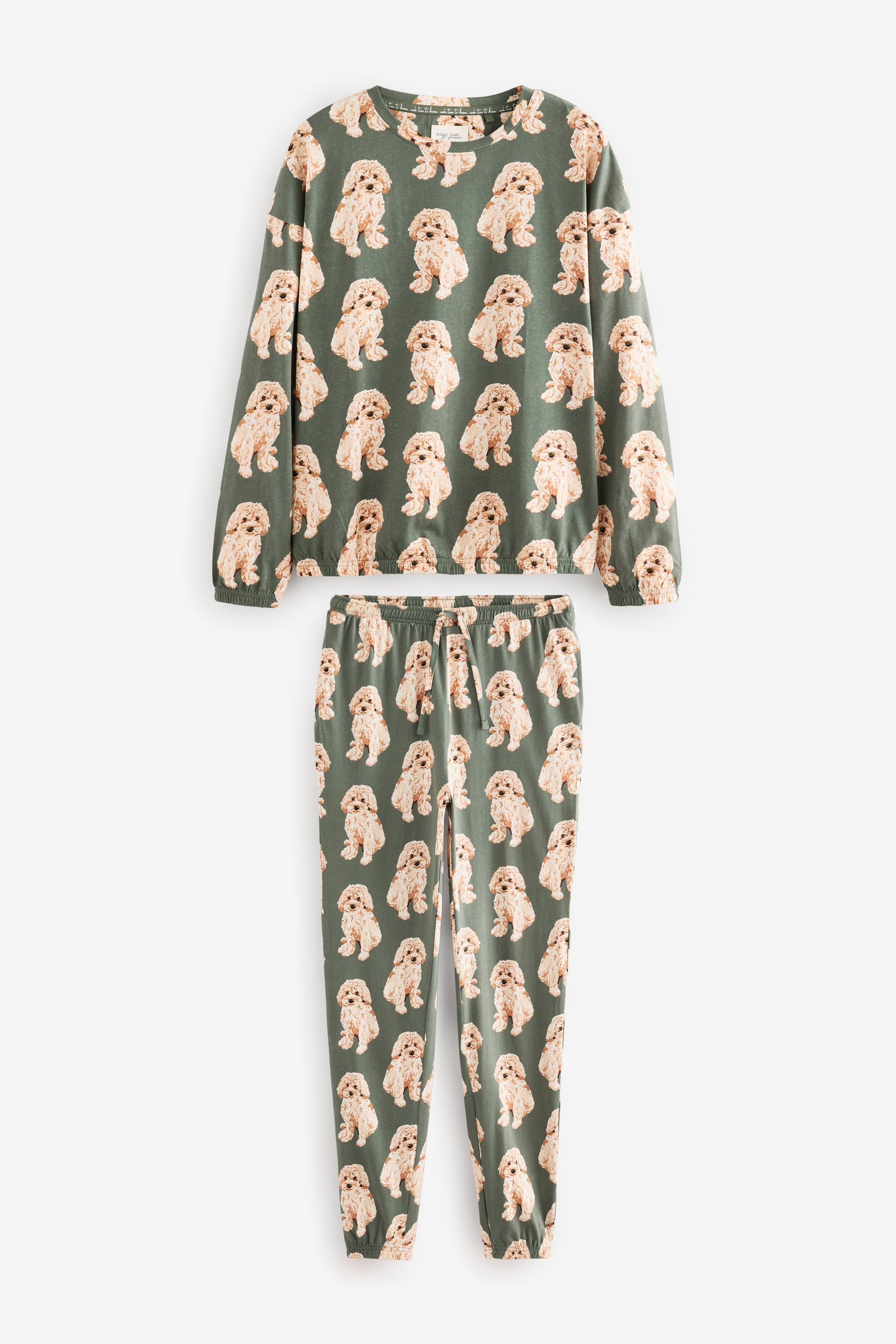 Buy Sage Green Charlie The Cockapoo 100 Cotton Long Sleeve Pyjamas from the Next UK online shop