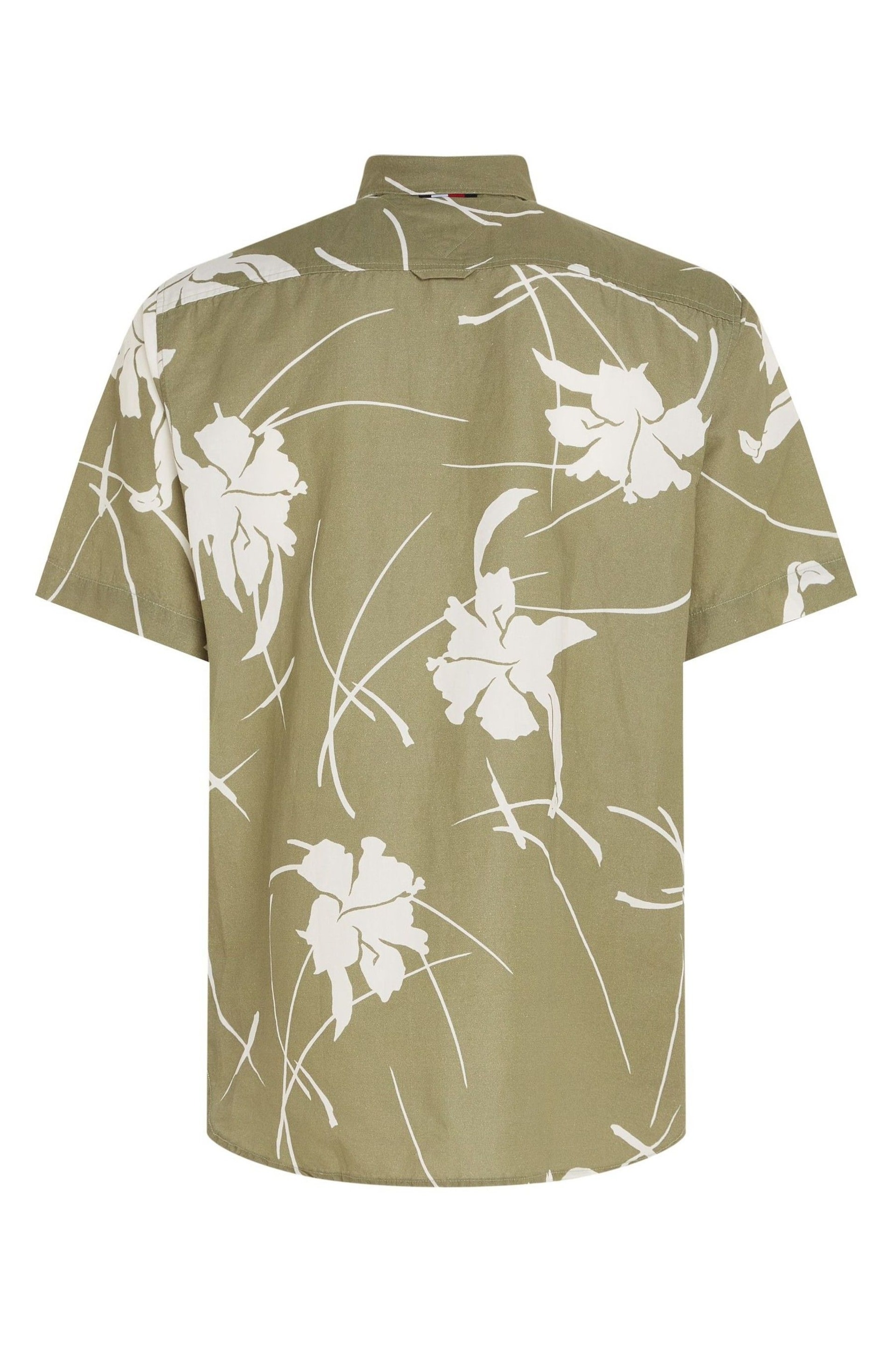 Tommy Hilfiger Large Tropical Print White Shirt - Image 5 of 6