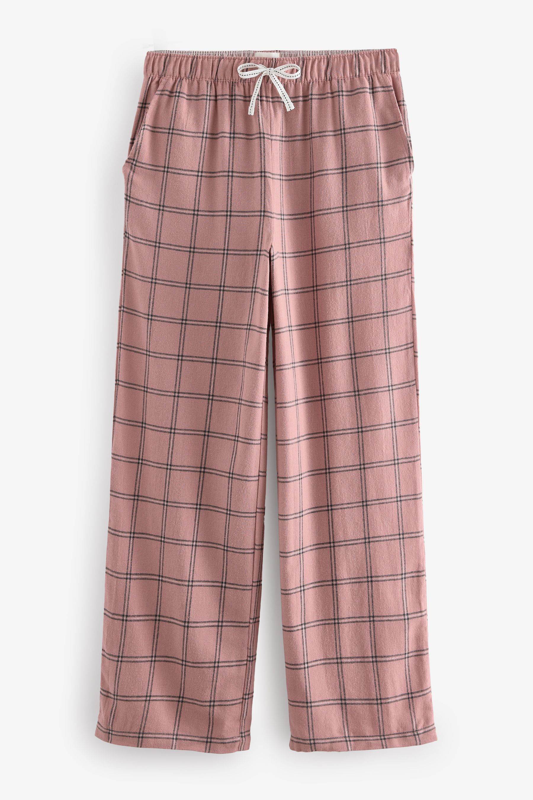Buy Pink Check Flannel Pyjama Bottoms from the Next UK online shop