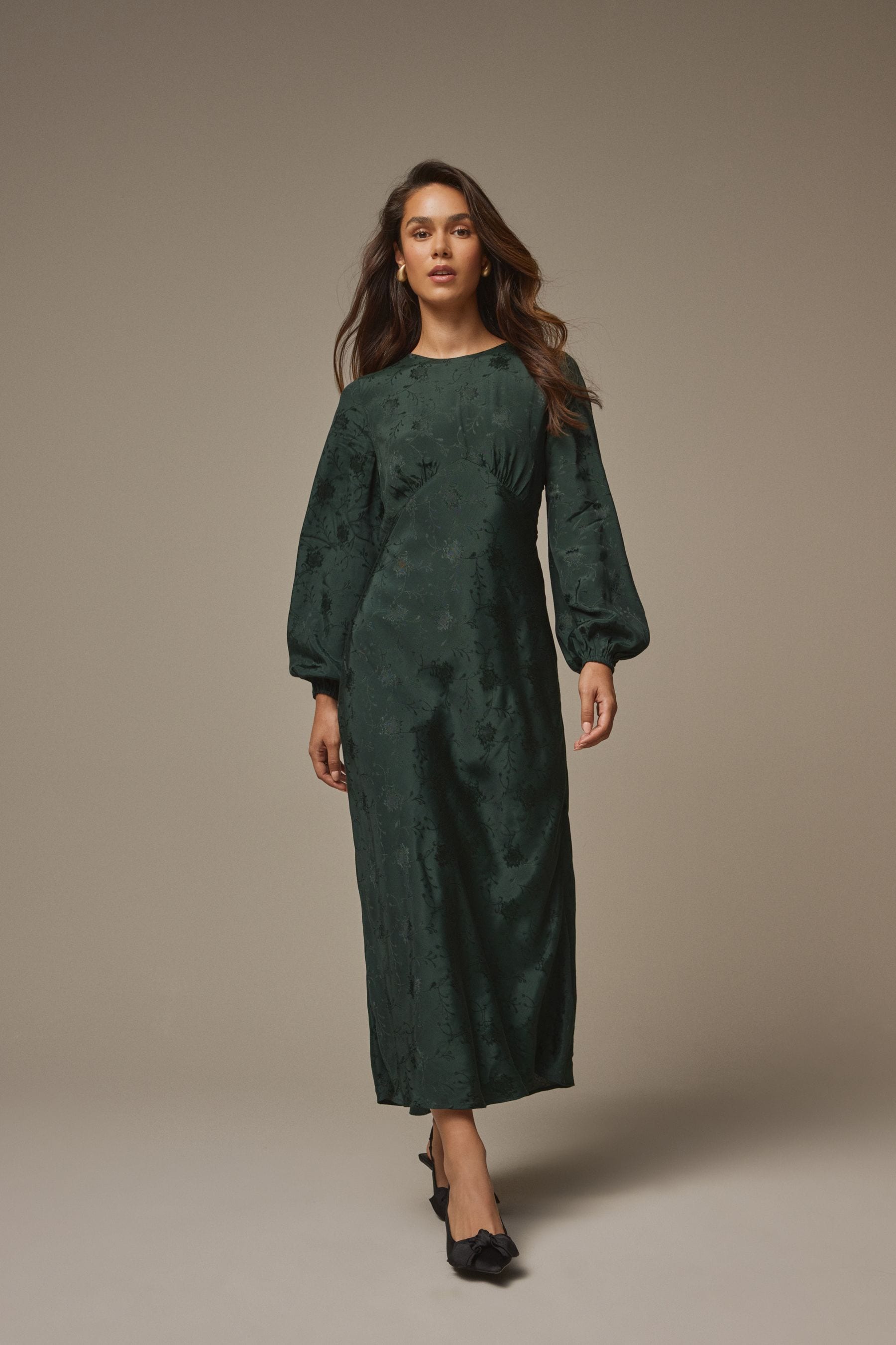 Laura ashley green dress on sale