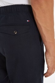 Tommy Hilfiger Blue Harlem Linen Shorts - Image 3 of 3