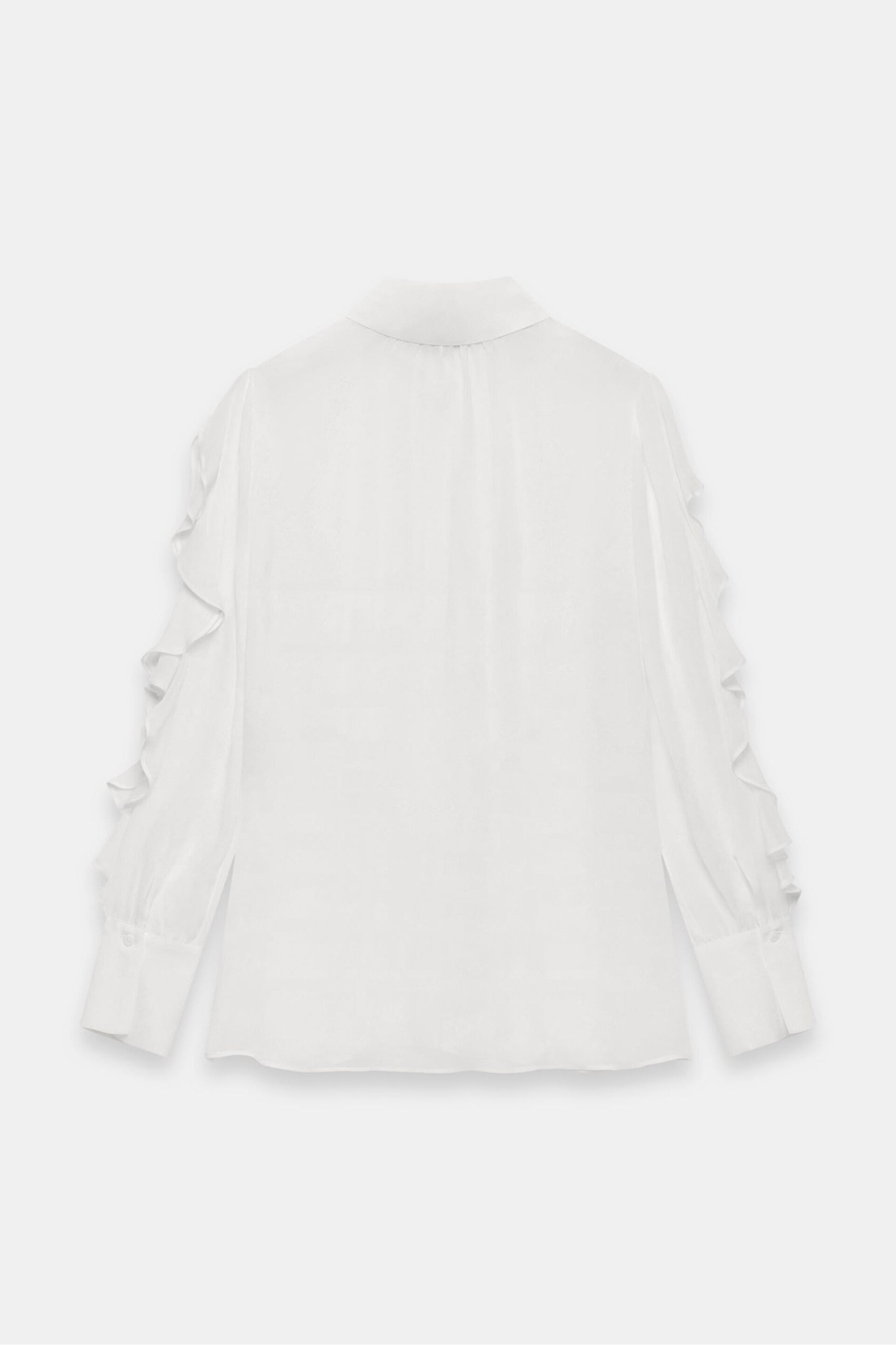 Mint Velvet Cream Ruffled Shirt - Image 4 of 4