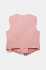 Mint Velvet Pink Asymmetric Waistcoat - Image 4 of 4
