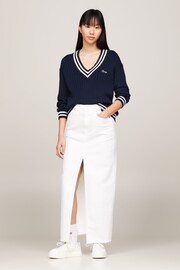 Tommy Jeans Claire High Maxi White Skirt - Image 1 of 6