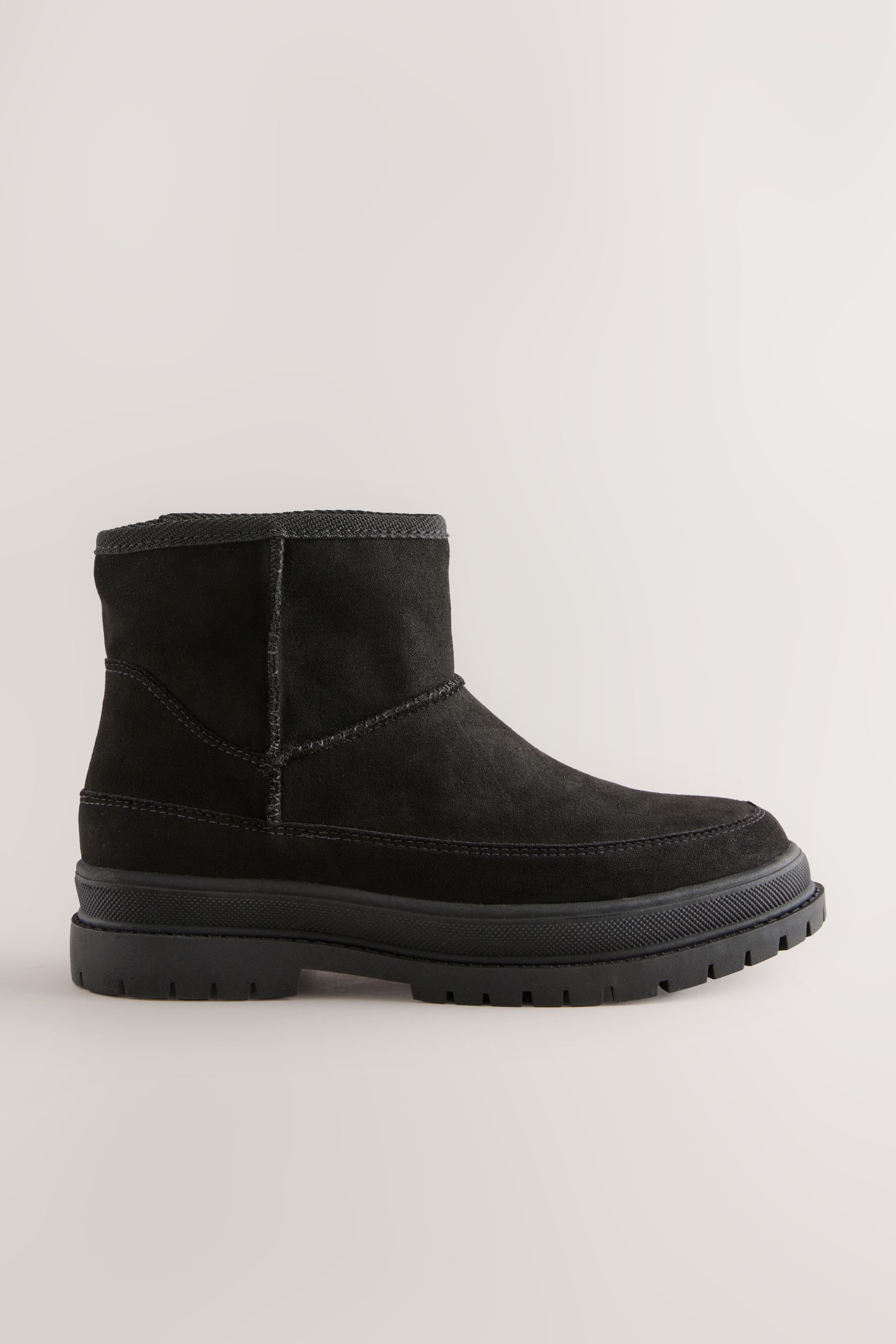 Buy Black Faux Fur Suede Boots from Next Luxembourg