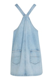 Tommy Jeans Blue Denim Pinafore Dress - Image 5 of 6