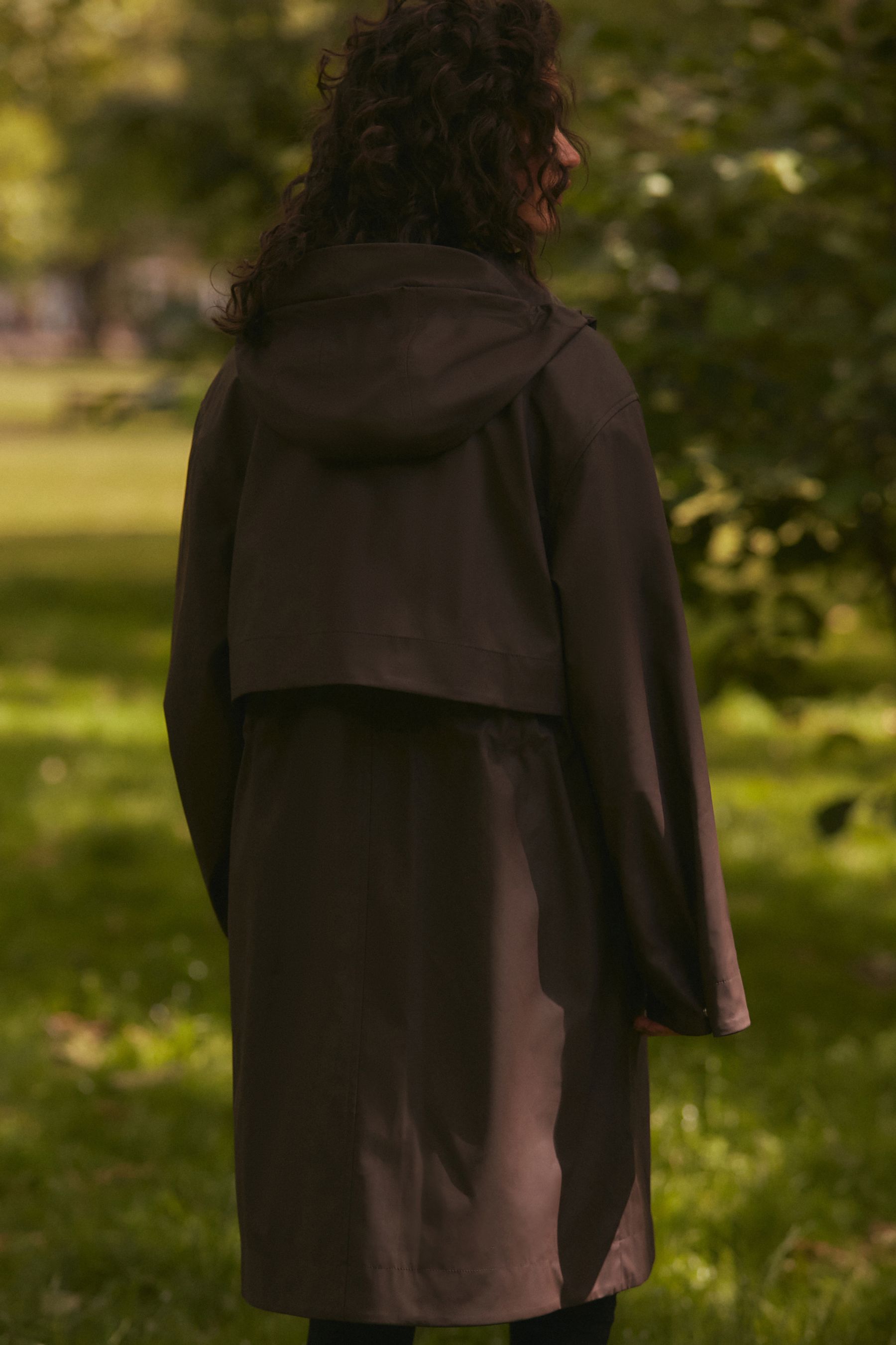 Buy Chocolate Brown Rubber Shower Resistant Raincoat from the Next UK online shop
