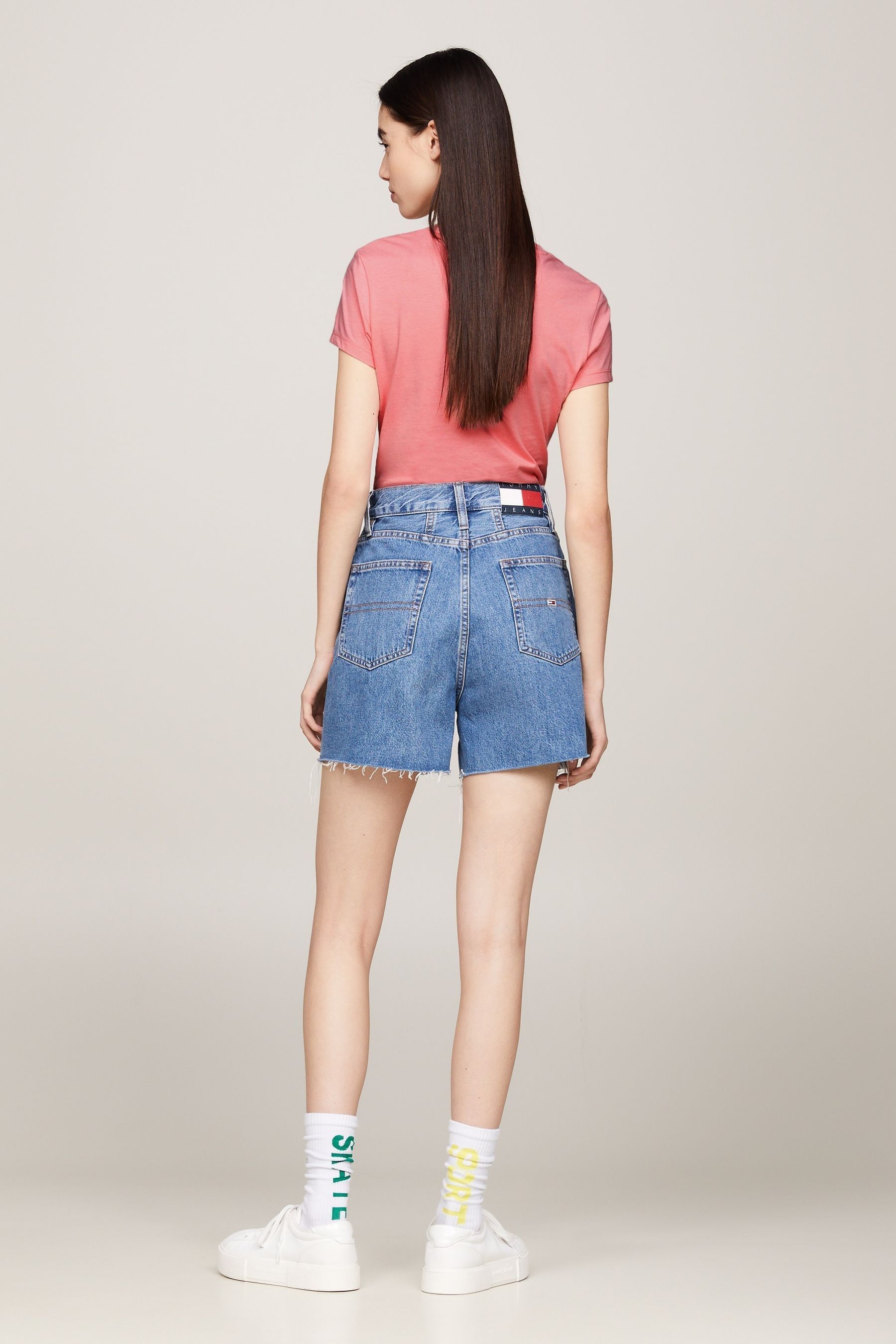 Buy Tommy Jeans Blue Mom Denim Shorts from Next Canada