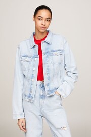 Tommy Jeans Mom Fit Denim Blue Jacket - Image 1 of 6