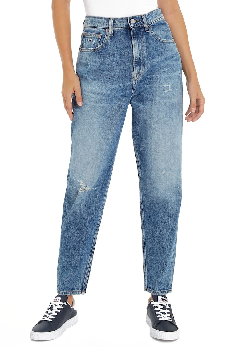 Tommy Jeans Blue Mom Jeans - Image 1 of 6