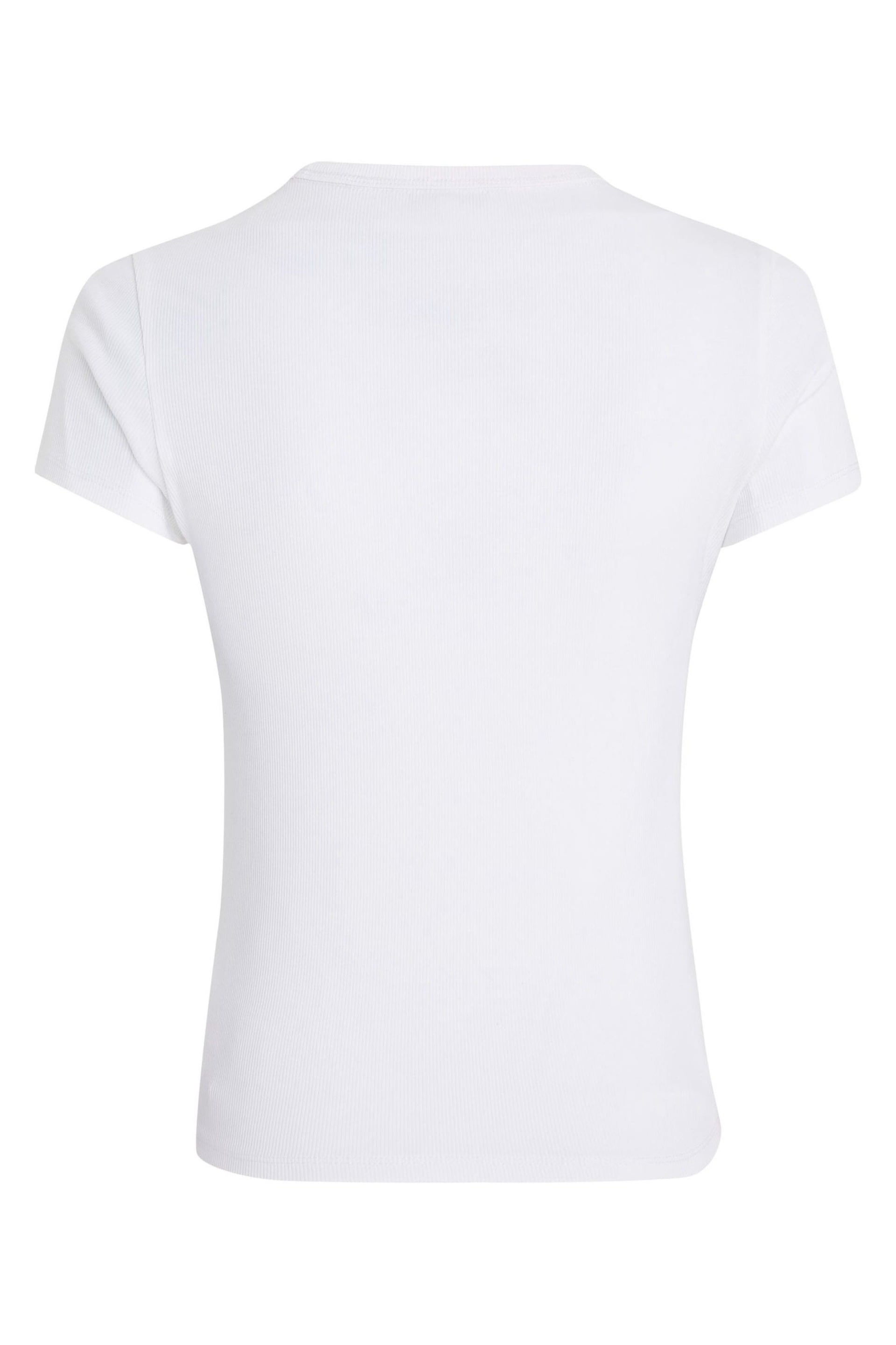 Tommy Jeans Slim Essential Rib T-Shirt - Image 5 of 6