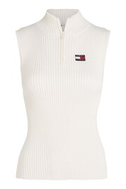 Tommy Jeans Zip Badge Sweater Vest - Image 4 of 6